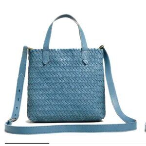 Madewell: The Small Transport Woven Leather Crossbody Purse - NEW